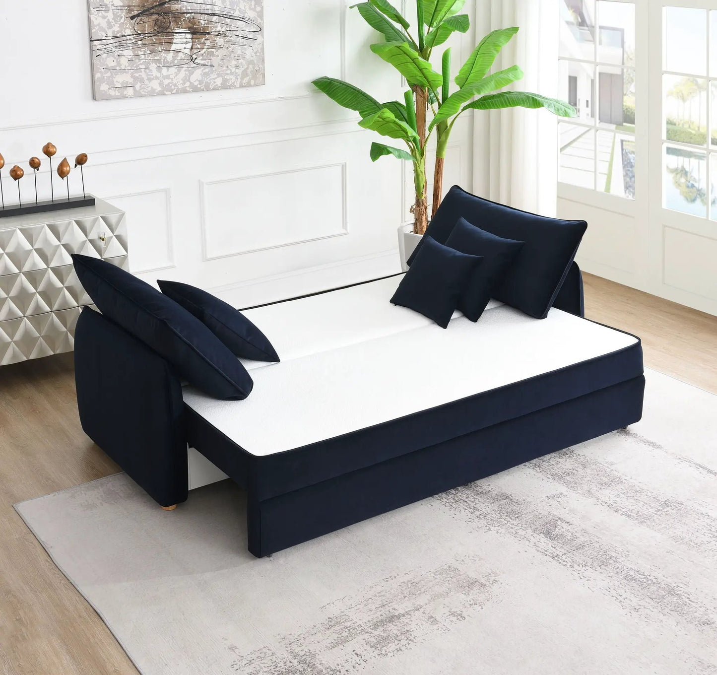 Irina Pull Out Sleep Sofa With Storage Unit