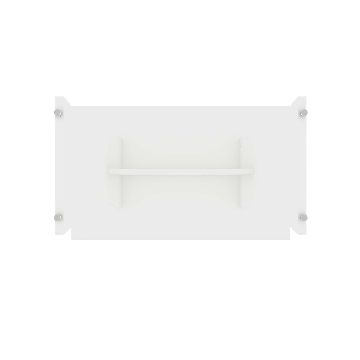 Modern dining table white finish with adjustable metal feet on Tampa Home & Garden Store