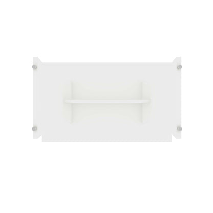 Modern dining table white finish with adjustable metal feet on Tampa Home & Garden Store