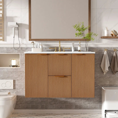 Modern Wall Mounted Vanity and Soft Close Doors