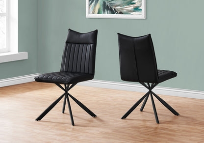Modern Upholstered Dining Chair and Metal Legs