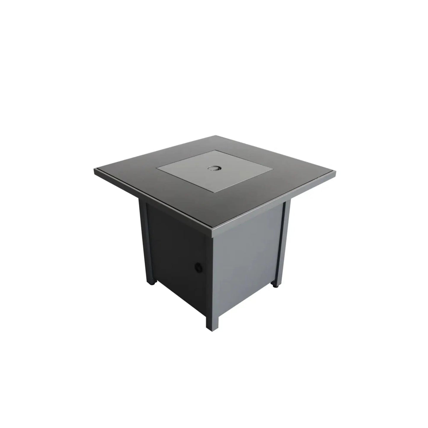Durable Outdoor Fire Pit Table With Lid Gray