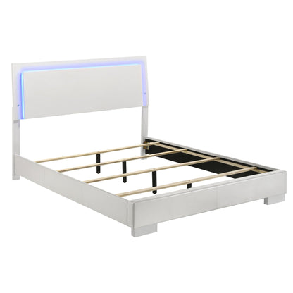 August Queen Panel Bedroom Set and LED Lights