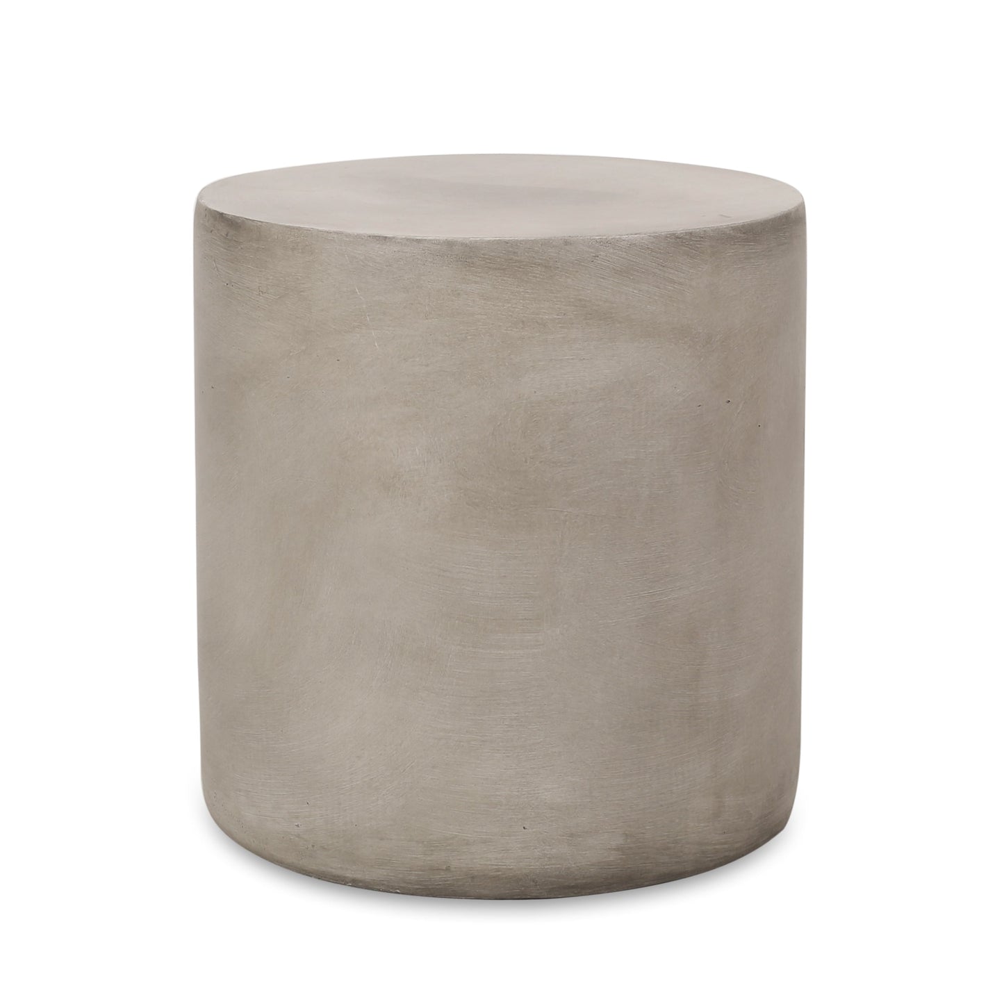 Outdoor Lightweight Concrete Side Table Light Gray by HouseOfZazla on Tampa Home & Garden Store