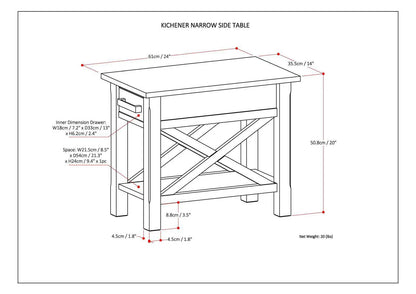 Kitchener handcrafted console table with drawers and cross-brace by Unique Piece Furniture on Tampa Home & Garden Store