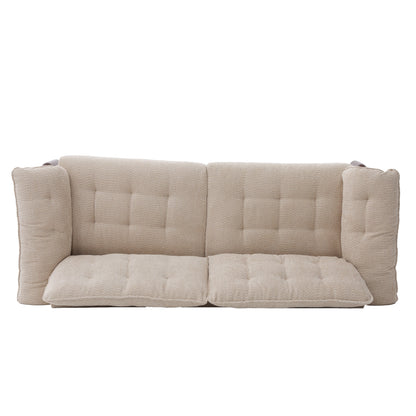 Modern Boucle Three Seater Upholstered Sofa