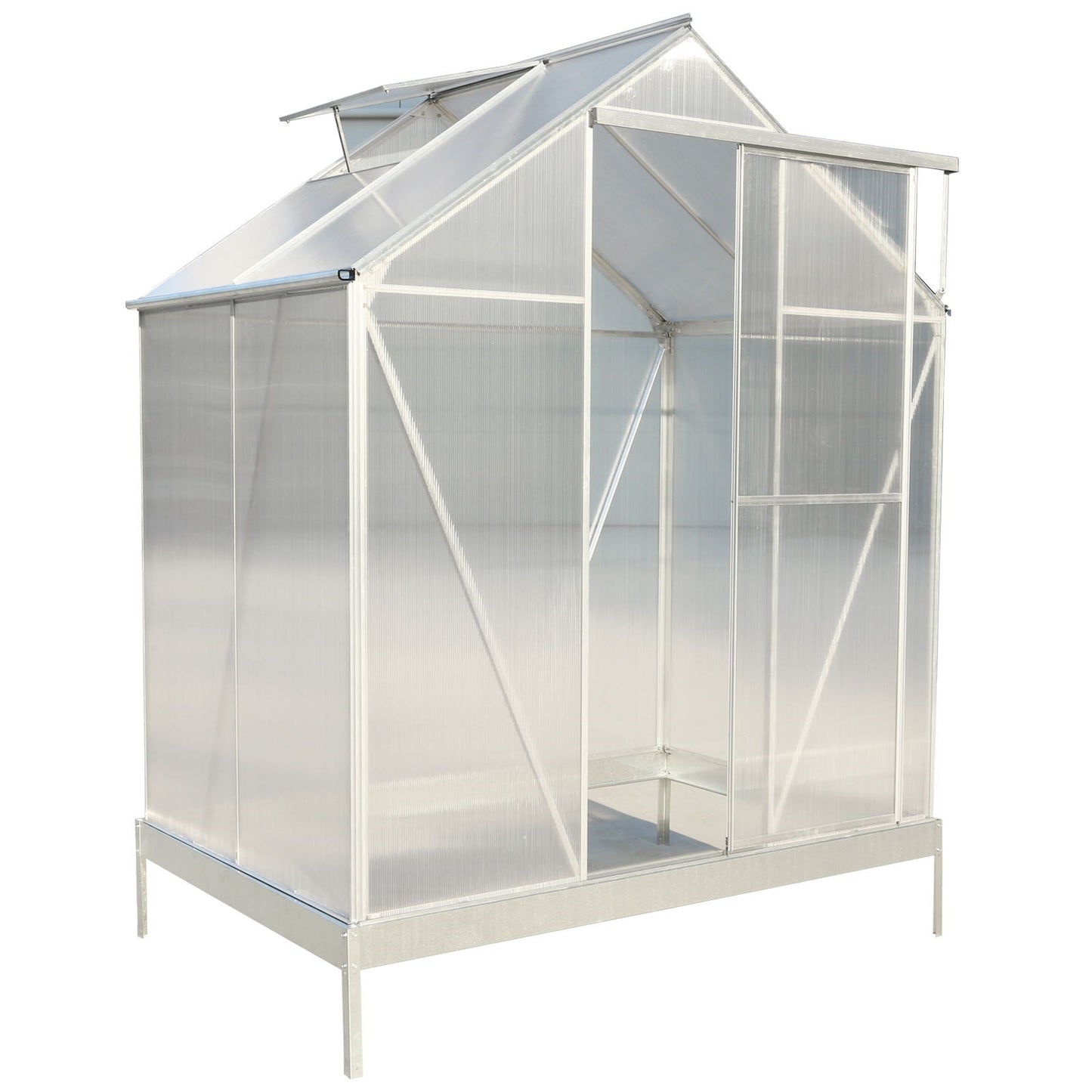 Heavy Duty Polycarbonate Greenhouse Kit and Door
