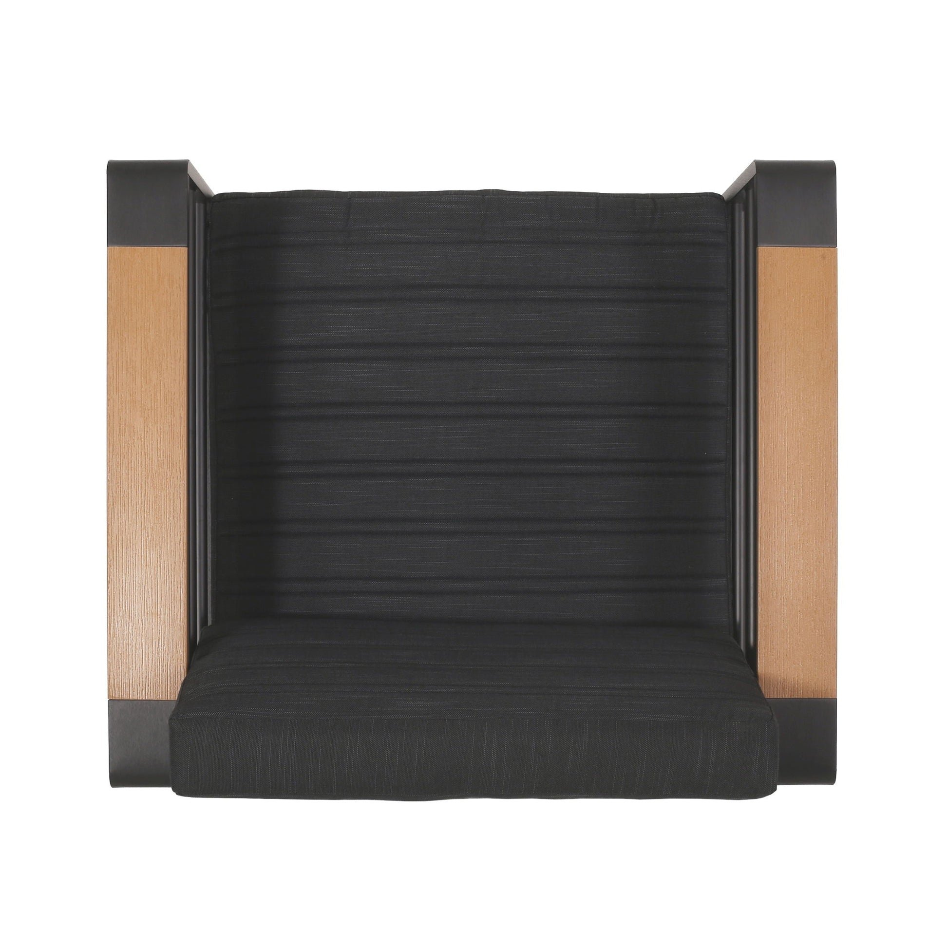 Giovanna Club Chair Set outdoor arm chair aluminum frame black fabric sling by HouseOfZazla on Tampa Home & Garden Store