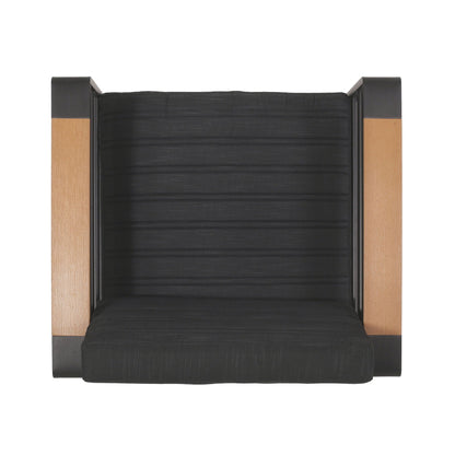 Giovanna Club Chair Set outdoor arm chair aluminum frame black fabric sling by HouseOfZazla on Tampa Home & Garden Store
