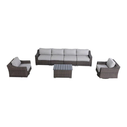 Durable Aluminum Wicker Sofa and Cushions