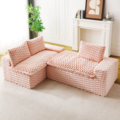 Modular Convertible Sofa and Twin Chaise Lounge