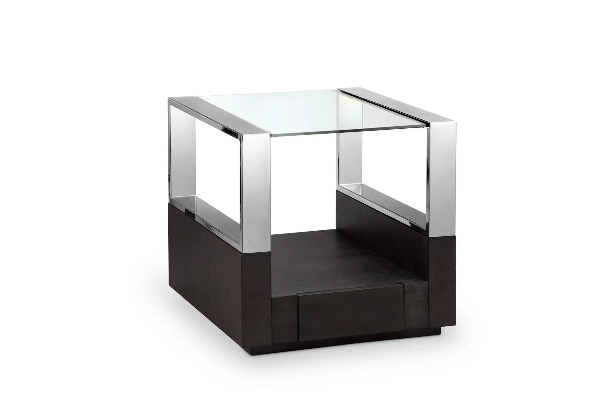 Revere Rectangular Table by Unique Piece Furniture with glass top and chrome frame on Tampa Home & Garden Store