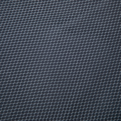 Luggage set fabric close-up in blue textured material with circular pattern HouseOfZazla on Tampa Home & Garden Store