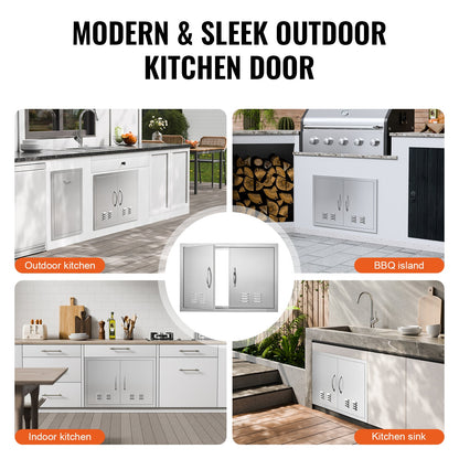Stainless Steel BBQ Access Door for Kitchens