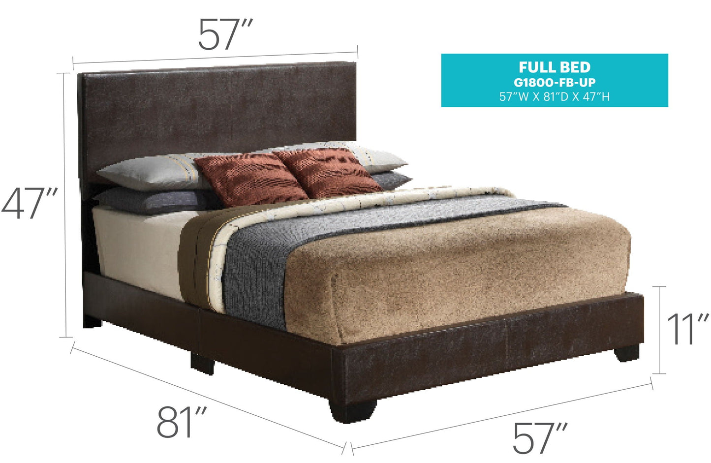Glory Aaron Queen Platform Bed for a Bedroom