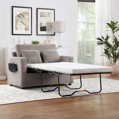 Foldable Sleeper Sofa with USB Ports and Storage