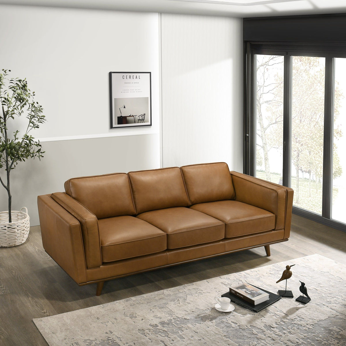 Chase Mid Century and Modern Upholstered Couch