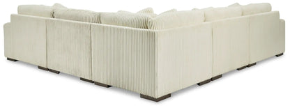 Lindyn Sectional Sofa with Cord Upholstery