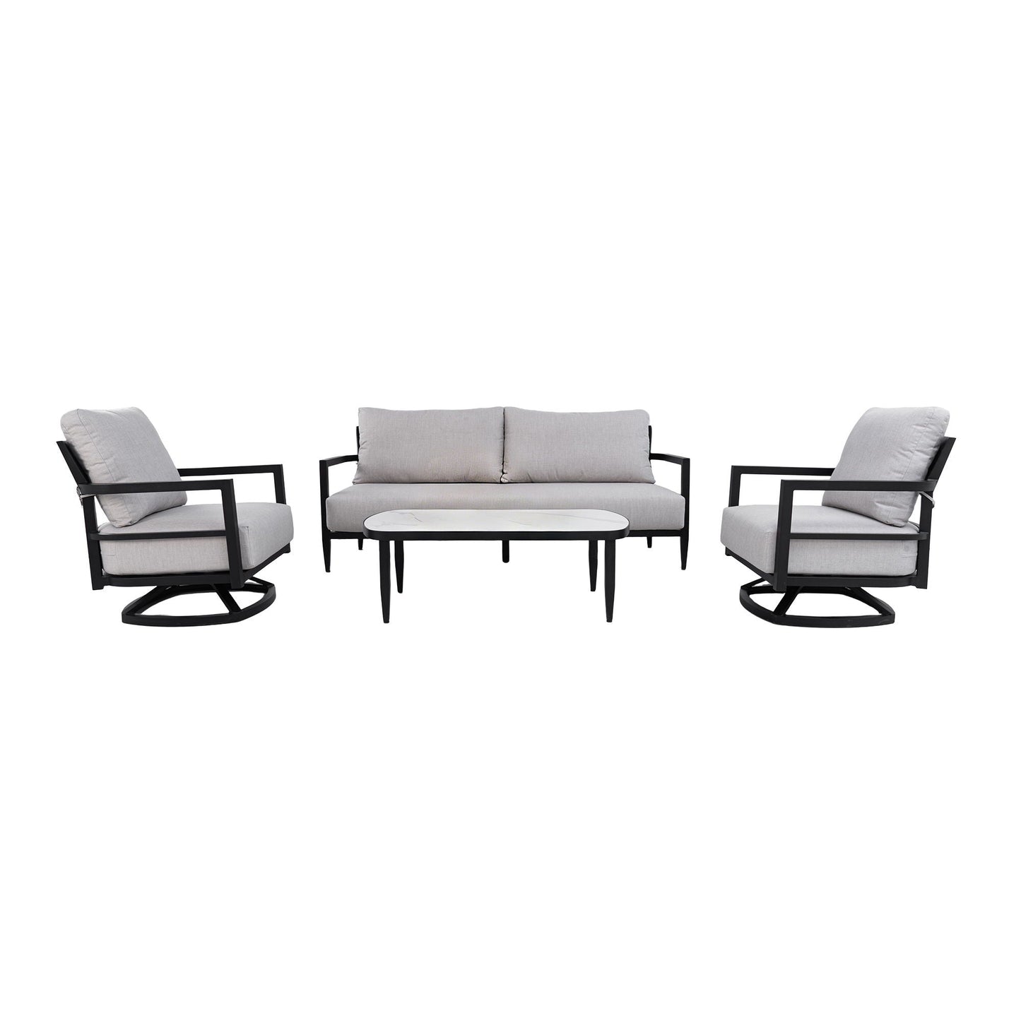 Outdoor Conversation Set with Sunbrella Cushions