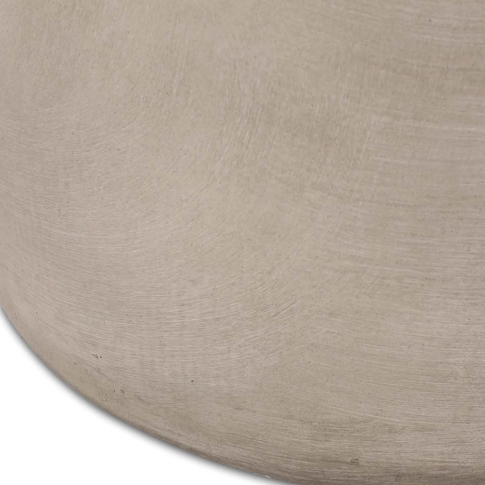 Outdoor lightweight concrete side table in light gray with textured surface by HouseOfZazla on Tampa Home & Garden Store