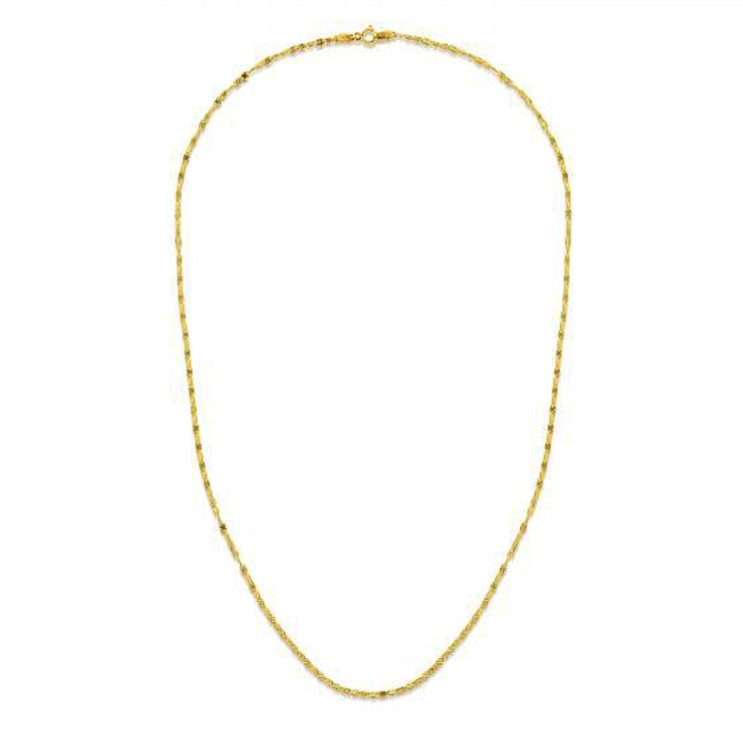 14k yellow gold Valentino chain necklace 1.70 mm by Bids.com on Tampa Home & Garden Store