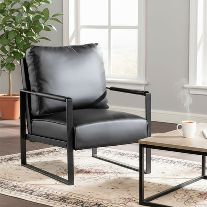 Mid Century Modern Chair With a Metal Frame