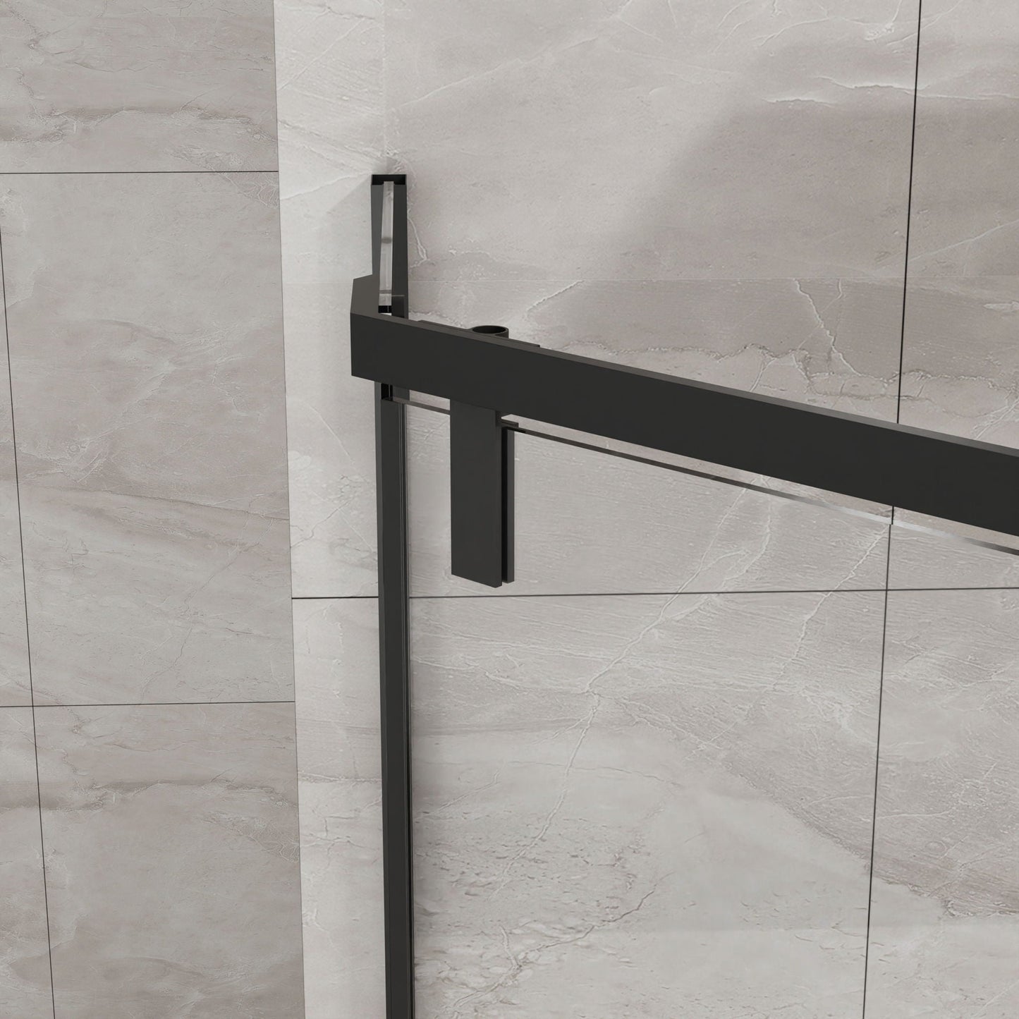 Frameless Neo Angle Shower Door and Acrylic Base