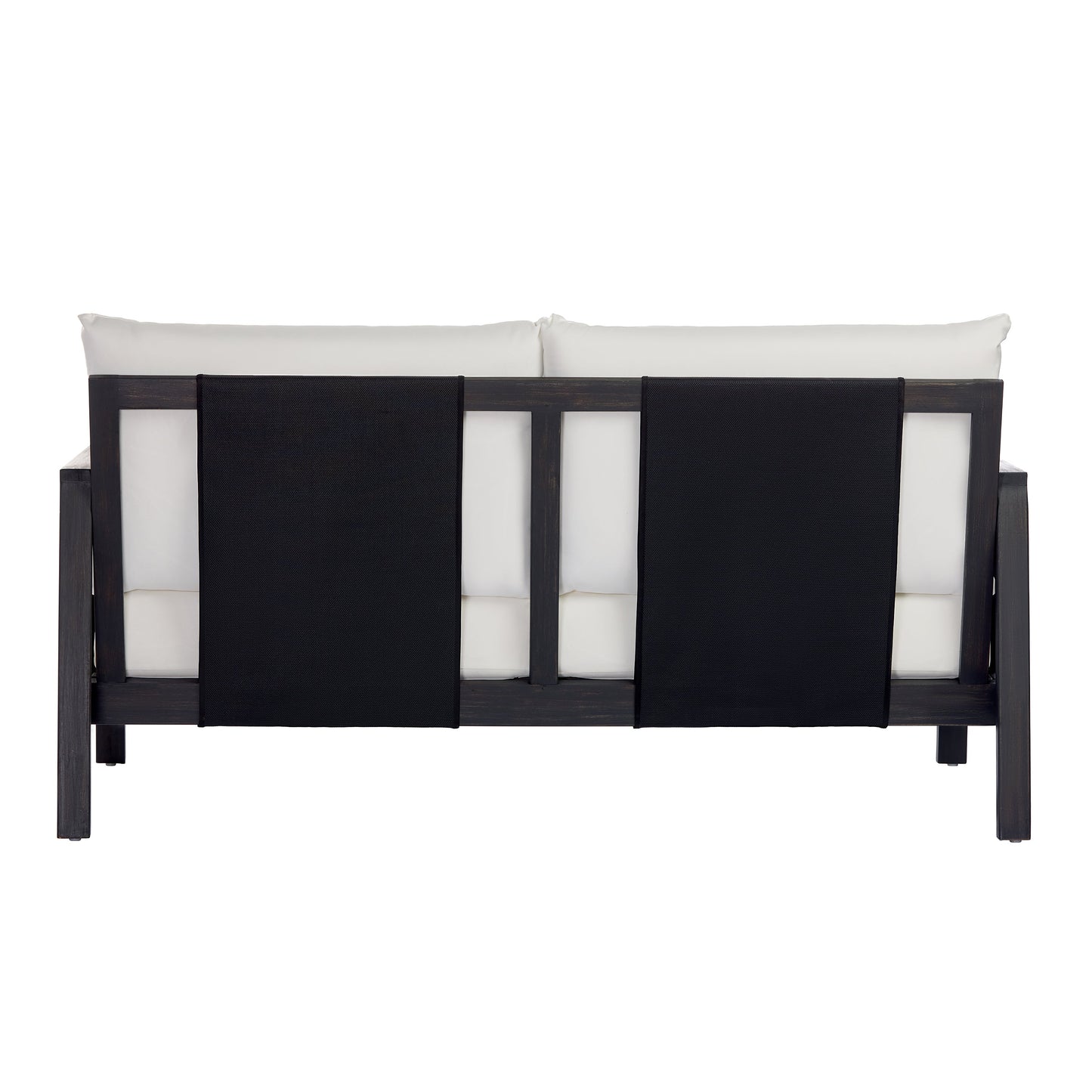 Outdoor Acacia Wood Loveseat and Coffee Table Set