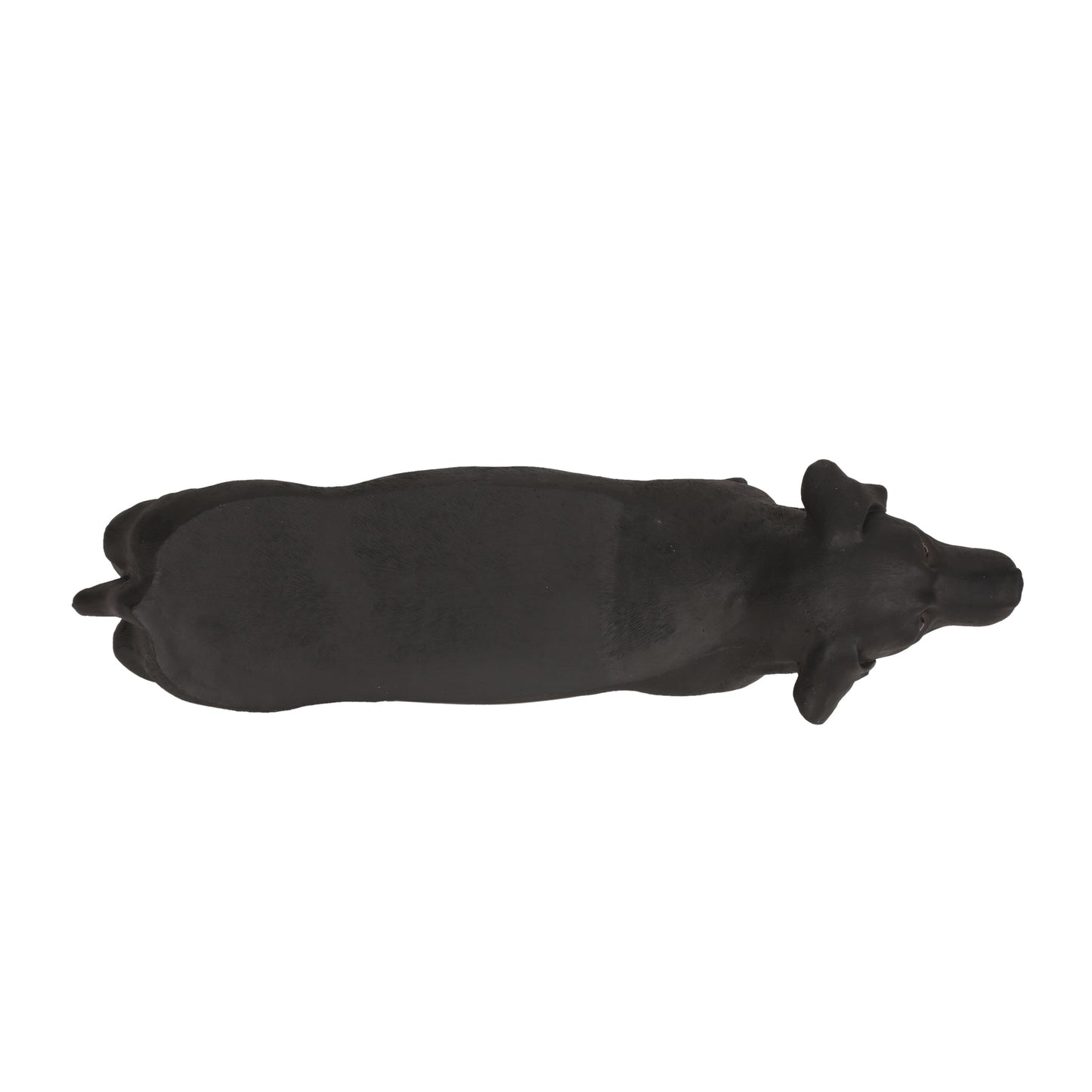 MGO Dog Bench Labrador design outdoor bench in matte black by HouseOfZazla on Tampa Home & Garden Store