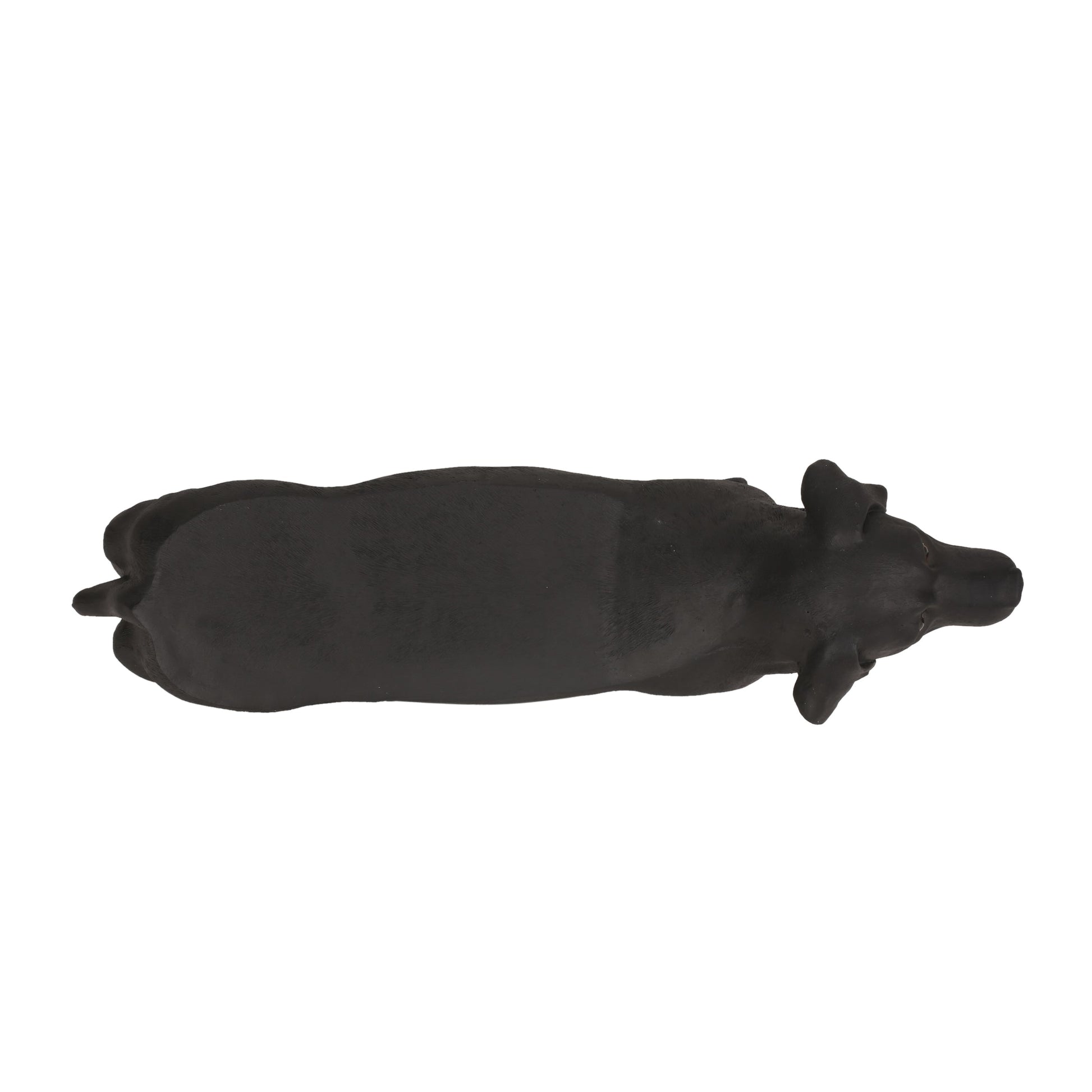 MGO Dog Bench Labrador design outdoor bench in matte black by HouseOfZazla on Tampa Home & Garden Store