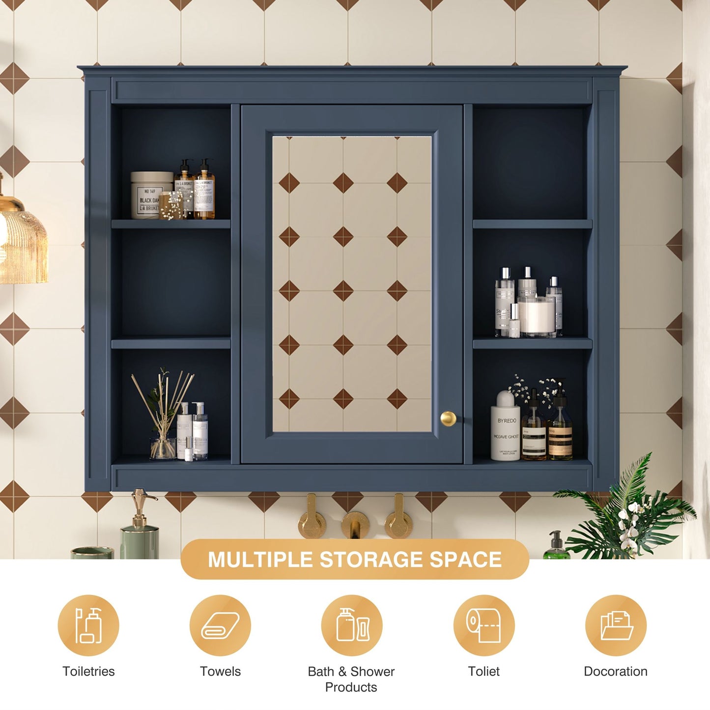 Wall Mounted Medicine Cabinet with Mirror