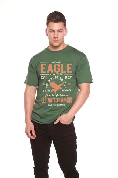 Eagle men's graphic T-shirt green bamboo viscose/organic cotton blend short sleeve Spun Bamboo on Tampa Home & Garden Store
