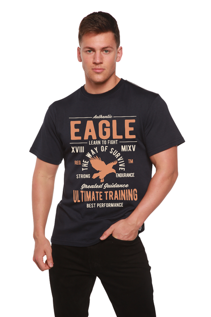 Men's Eagle graphic T-shirt in dark navy bamboo viscose/organic cotton by Spun Bamboo on Tampa Home & Garden Store
