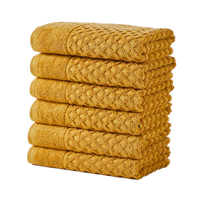 Cotton Diamond Waffle Weave Bath Towel Set