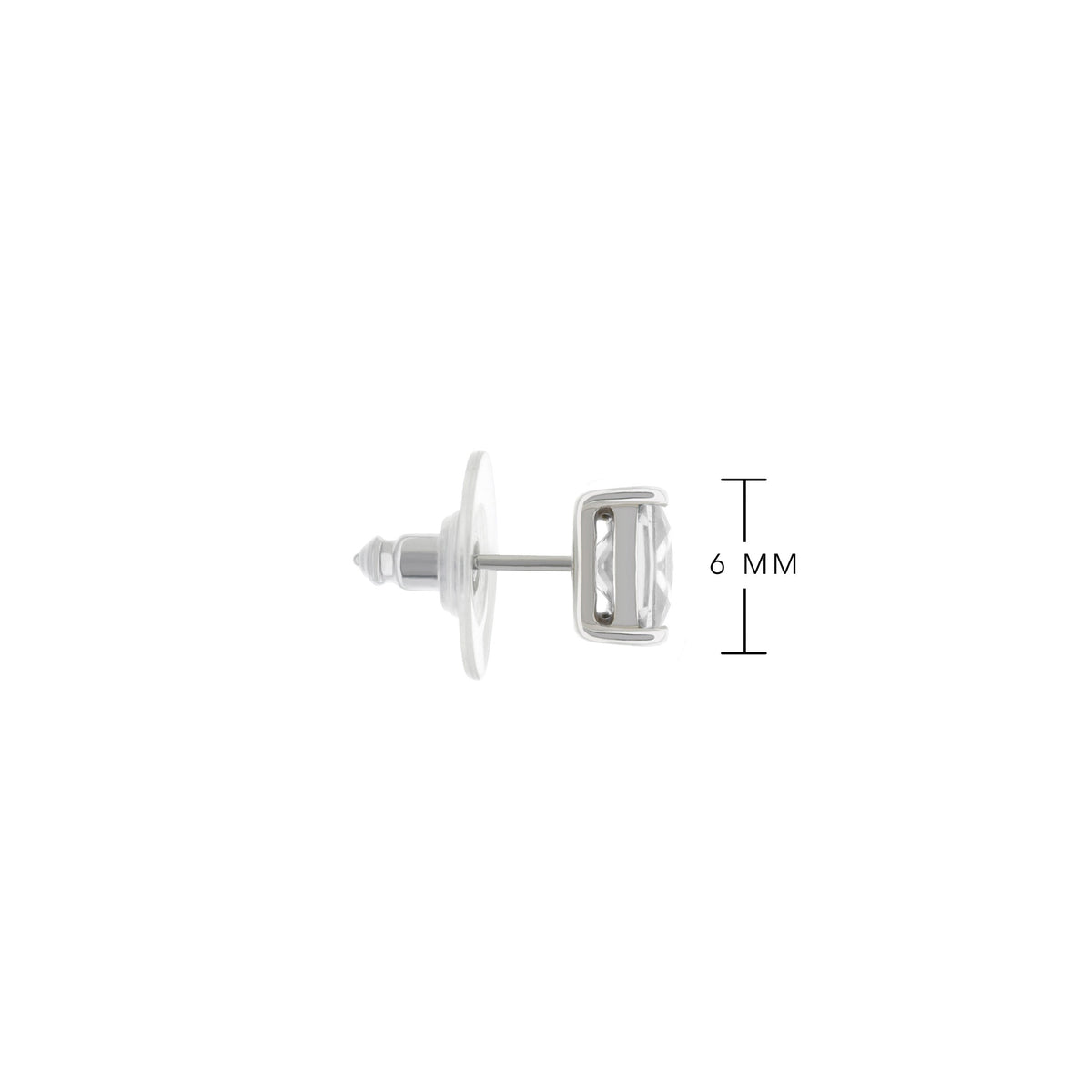 925 Princess Cut Stud Earrings 0.8 Ct by Lauren G Adams in sterling silver on Tampa Home & Garden Store