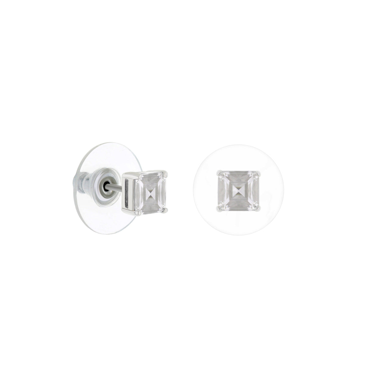 925 Princess Cut Earrings 0.8 Ct by Lauren G Adams in sterling silver on Tampa Home & Garden Store