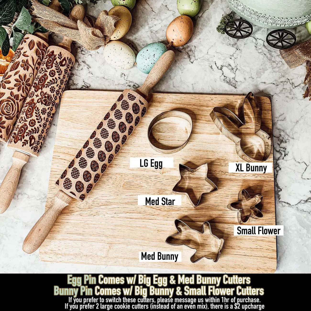 Easter and Spring Rolling Pins for Baking Fun