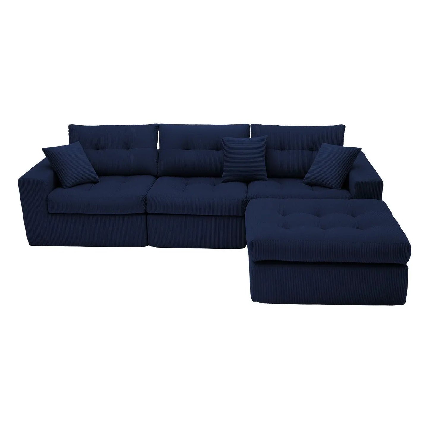 Corner Chaise L-Shaped Sectional Sofa Bed