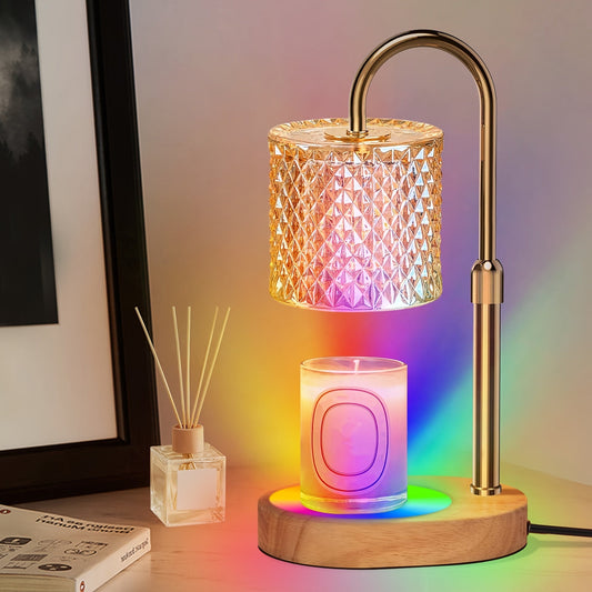 Candle Warmer Lamp with Timer – Dimmable Height Adjustable Wax Melter for Jar - Tampa Home & Garden Store
