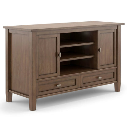 Warm Shaker TV Media Stand Handcrafted Wood