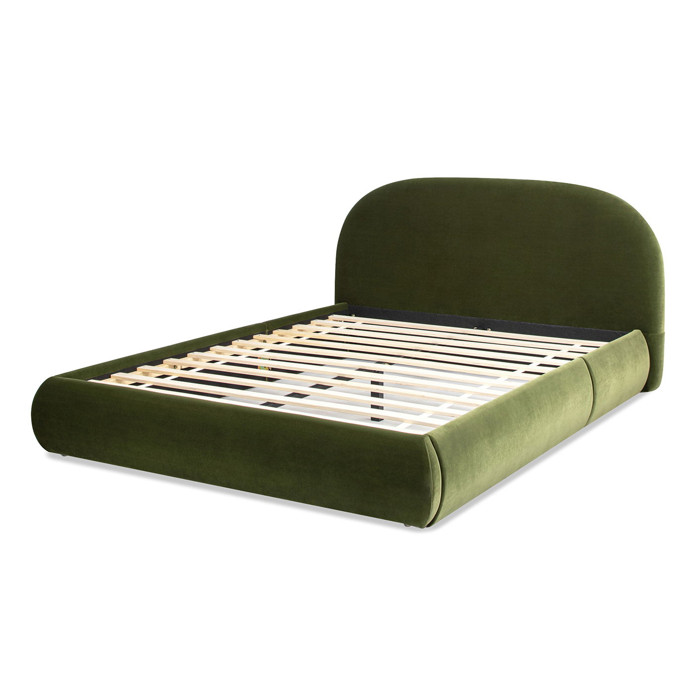 Archie Puffy Upholstered Platform Bed and Frame