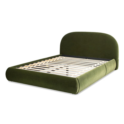 Archie Puffy Upholstered Platform Bed and Frame