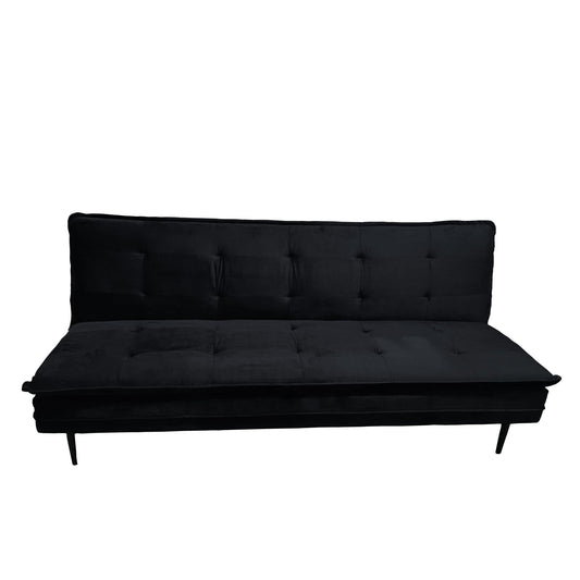 Gyuri Velvet Sofa and Black Upholstered Bed