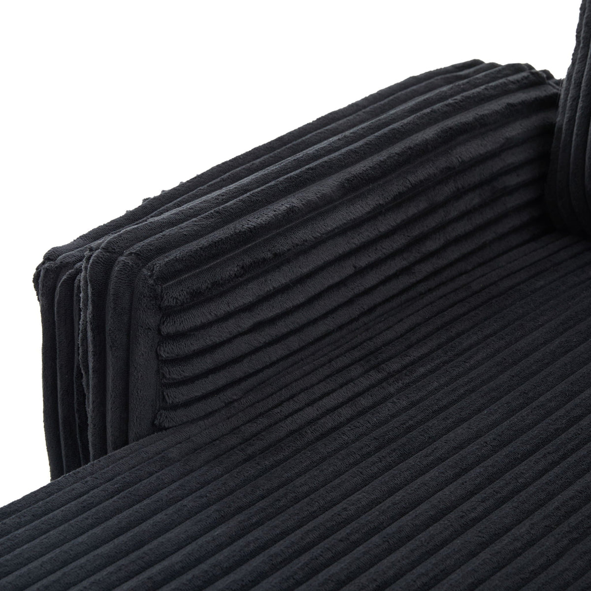 Upholstery fabric swatches in dark grey ribbed texture, HouseOfZazla, for sectional sofas on Tampa Home & Garden Store