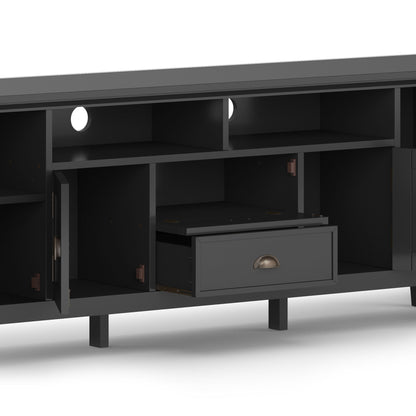 Handcrafted media stand with adjustable shelves in charcoal gray by HouseOfZazla TV Stand on Tampa Home & Garden Store