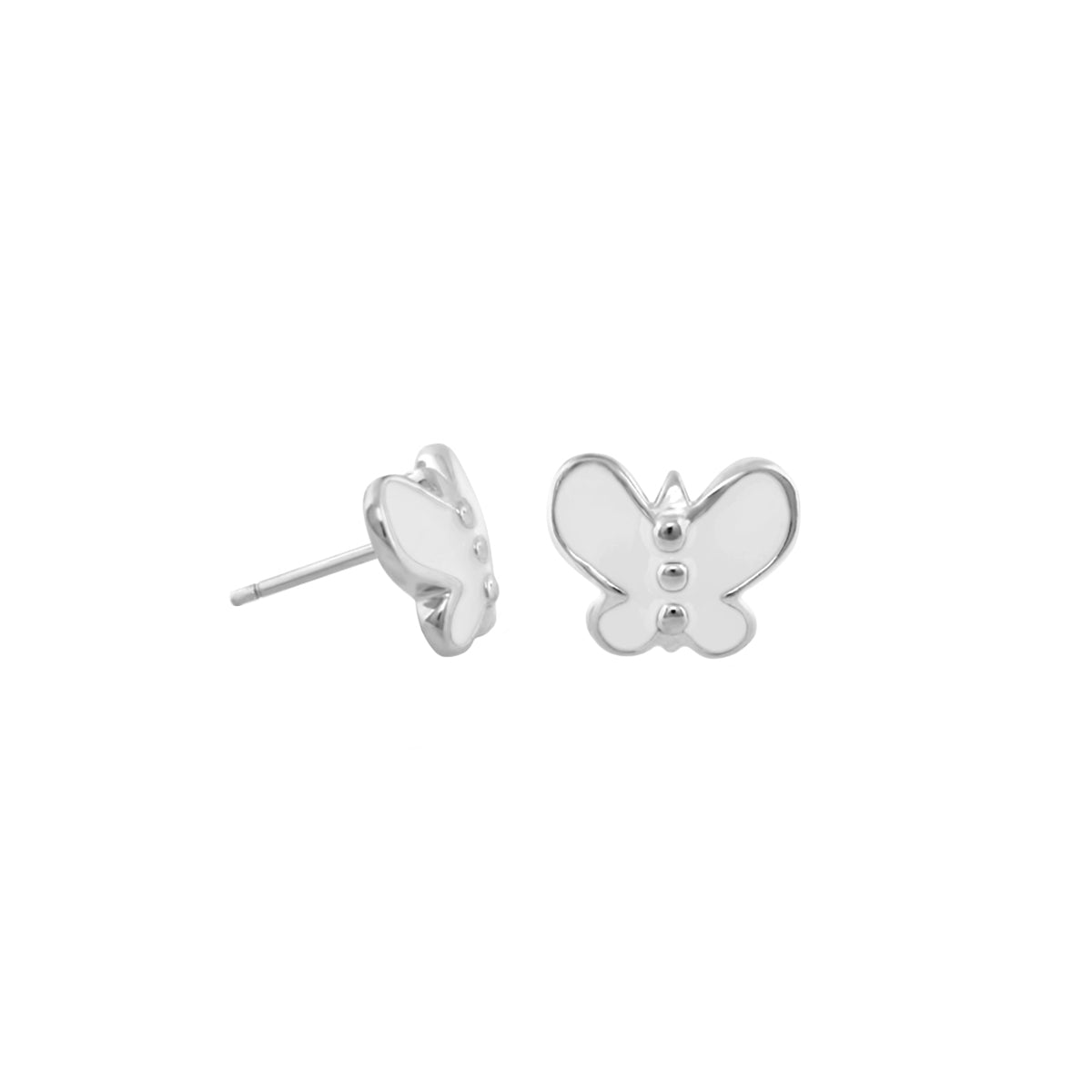 Petite Butterfly Earrings by Lauren G Adams, silver butterfly studs for girls on Tampa Home & Garden Store