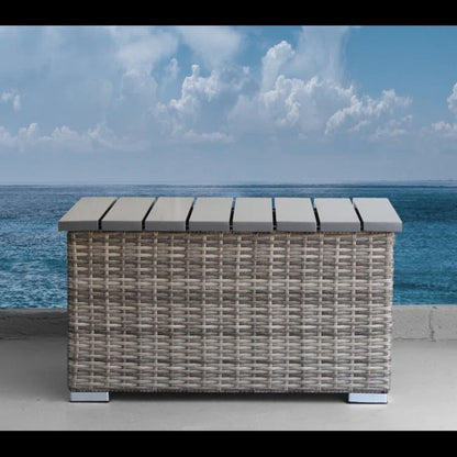 Durable Aluminum Wicker Sofa and Cushions