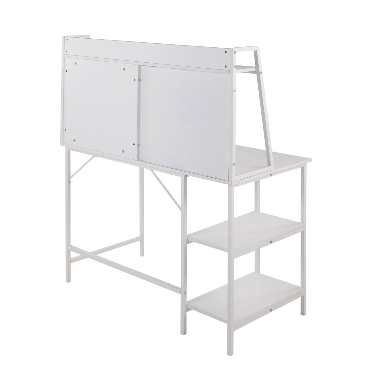 Lift-top desk with shelf storage in white on Tampa Home & Garden Store