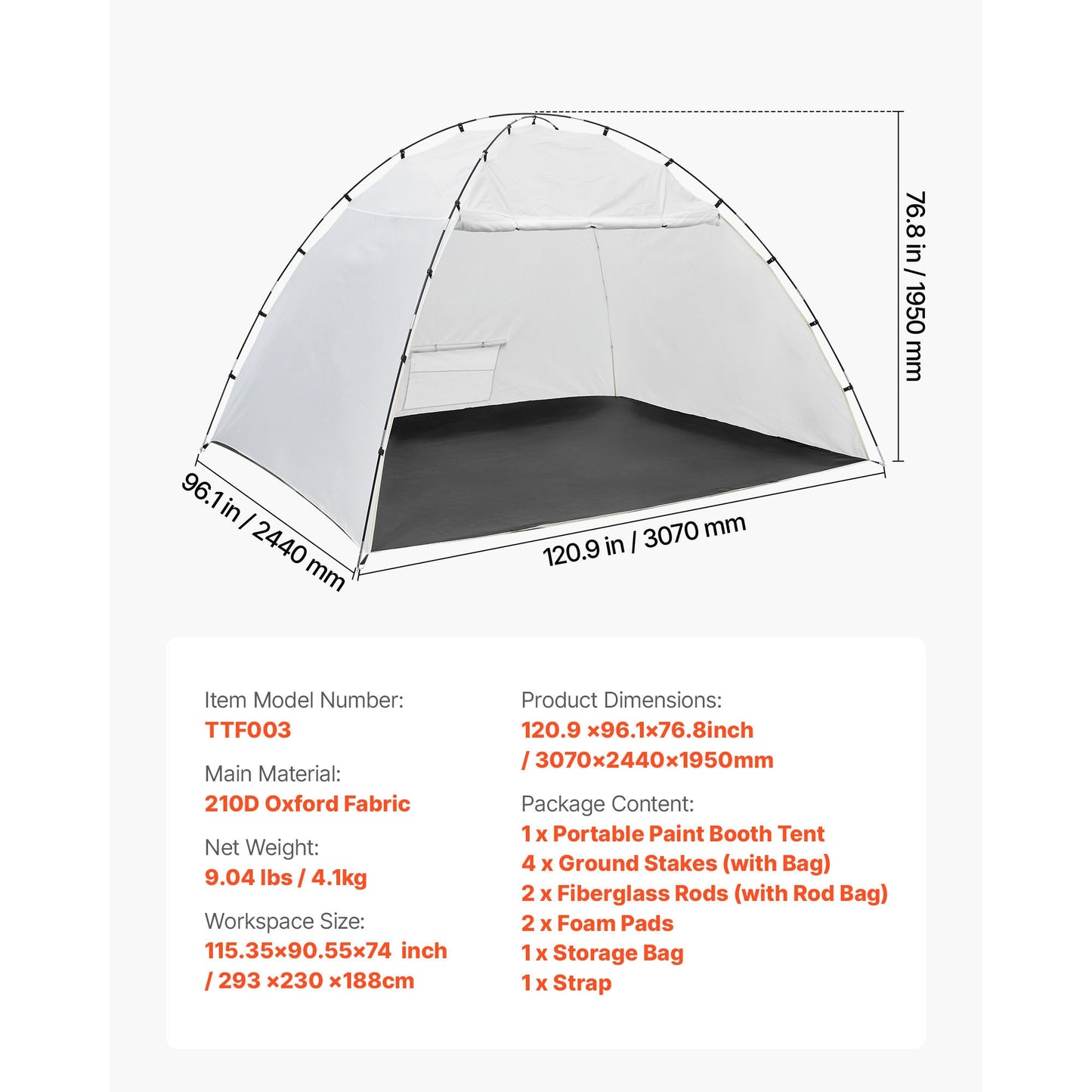 Portable Paint Booth Tent for Home and Studio