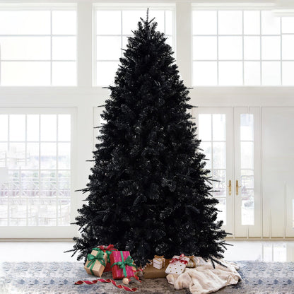 6-Foot Black Christmas Tree with 350 LED Lights by HouseOfZazla base gifts on Tampa Home & Garden Store